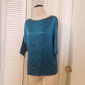 3/$15 Teal Turquoise Silk Top